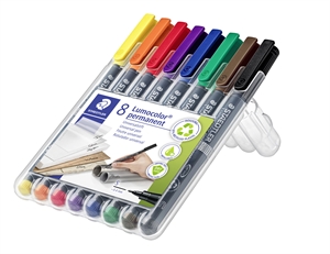 Staedtler Marker Lumocolor Perm 0,4 mm zestaw (8)